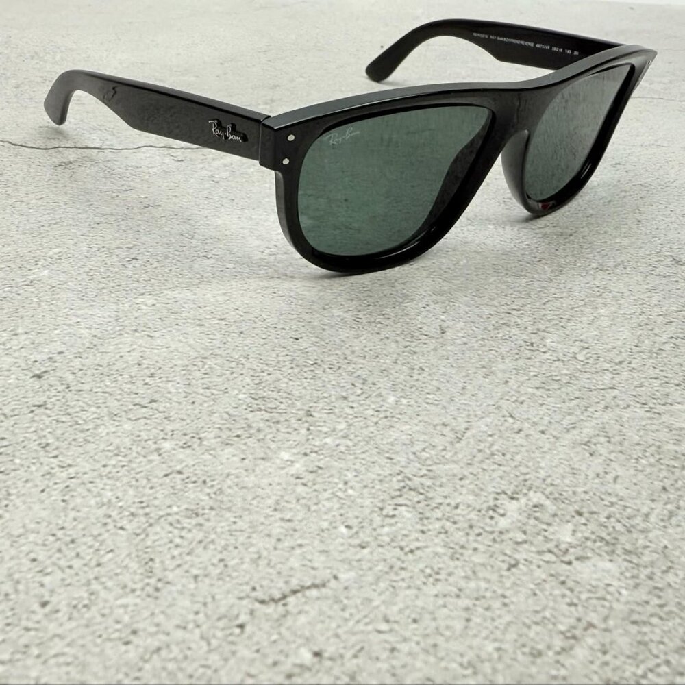 Ray-Ban Sunglasses Frames RBR0501S BOYFRIEND REVERSE 6677/VR Black w/ G-15 Green